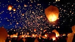 небесные фонарики в Боре